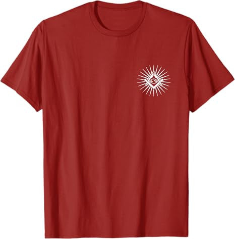 Freemason Symbol All Seeing Eye Masonic Square Compass Logo T-Shirt - FUKAMASONIC