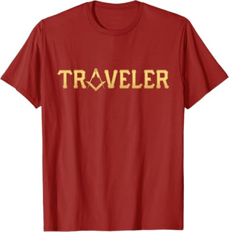 Masonic Traveler Square and Compass - Freemason T-Shirt T-Shirt - FUKAMASONIC