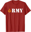 Army Masons Armed Forces Flag Day Masonic Father's Day T-Shirt - FUKAMASONIC