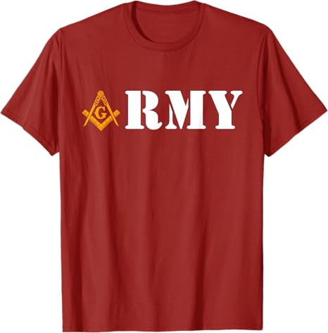 Army Masons Armed Forces Flag Day Masonic Father's Day T-Shirt - FUKAMASONIC