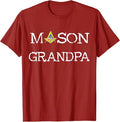 Mason Grandpa Senior Warden PHA Masonic Freemason Lodge T-Shirt - FUKAMASONIC