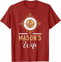 Wife Freemason Masonic Fraternal Freemasonry T-Shirt - FUKAMASONIC