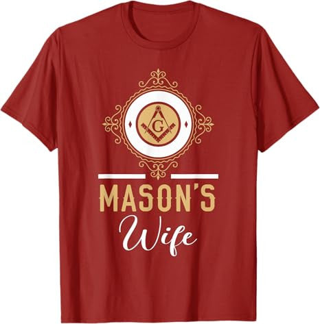 Wife Freemason Masonic Fraternal Freemasonry T-Shirt - FUKAMASONIC