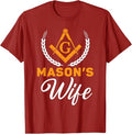 Mason's Wife Freemason Masonic Fraternal Freemasonry T-Shirt - FUKAMASONIC