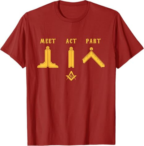 Freemason Meet Act and Part Mason Masonic Father's Day Gift T-Shirt - FUKAMASONIC