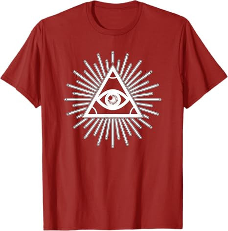 The All Seeing Eye - conspiracy, Freemasonry or Illuminati T-Shirt - FUKAMASONIC