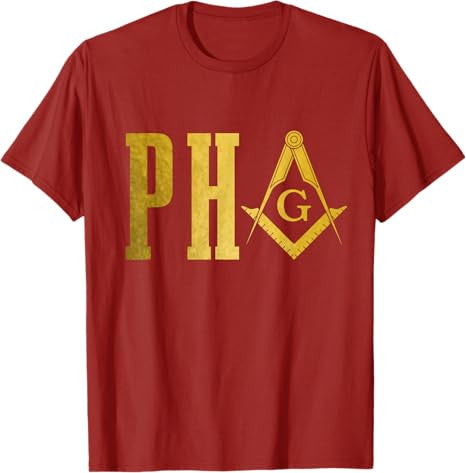 PHA Prince Hall Mason Freemason Masonic Square & Compass T-Shirt - FUKAMASONIC