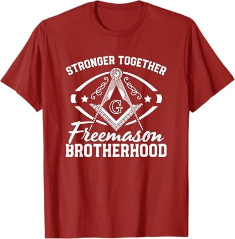 Stronger Together Masonry Masonic Freemason Freemasonry T-Shirt - FUKAMASONIC