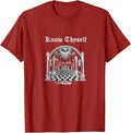 Know Thyself Masonic lodge symbol Freemason Master Mason tee T-Shirt - FUKAMASONIC