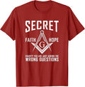 Its Not A Secret Masonic Master Square And Compass Freemason T-Shirt - FUKAMASONIC