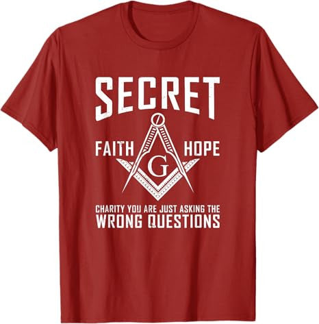 Its Not A Secret Masonic Master Square And Compass Freemason T-Shirt - FUKAMASONIC
