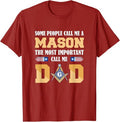 Call me Dad Masonic Dad Father's Day Gift Freemason T-Shirt - FUKAMASONIC