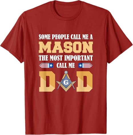 Call me Dad Masonic Dad Father's Day Gift Freemason T-Shirt - FUKAMASONIC