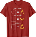 The Circle The Square The Badge Masonic Father's Day T-Shirt - FUKAMASONIC