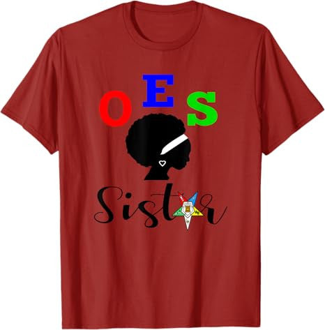 OES Order of the Eastern Star - Sistar - Sisterhood T-Shirt - FUKAMASONIC