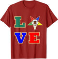 OES Love Sister Order of the Eastern Star Parents' Christmas T-Shirt - FUKAMASONIC