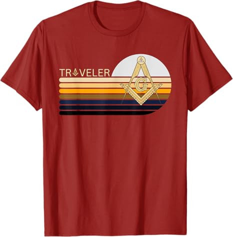 Compass Traveling T-Shirt - FUKAMASONIC