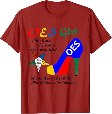 OES Girl Platform Order of Eastern Star Parents' Christmas T-Shirt - FUKAMASONIC