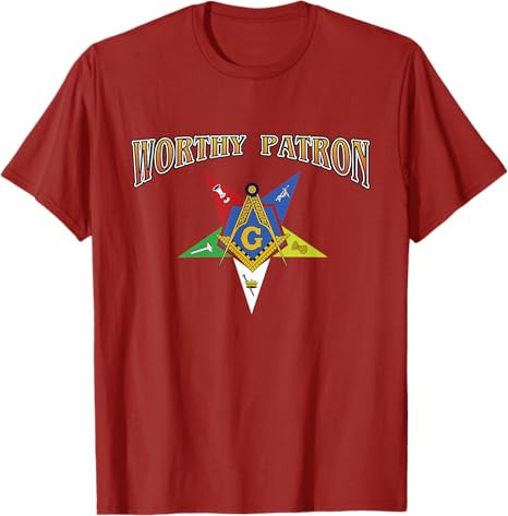 Worthy Patron Masonic OES Order Eastern Star Mason T-Shirt - FUKAMASONIC