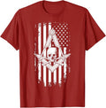 Master Mason American Flag Masonic Skull - Freemason T-Shirt T-Shirt - FUKAMASONIC