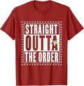 OES Straight The Order Eastern Star Thanksgiving Christmas T-Shirt - FUKAMASONIC