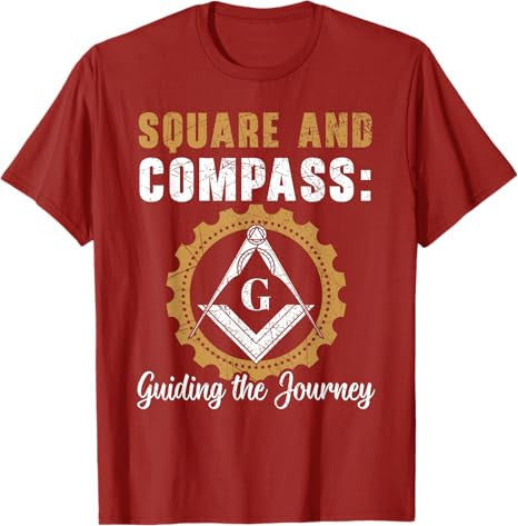 Fraternal Freemasonry Square Compass Freemason T-Shirt - FUKAMASONIC