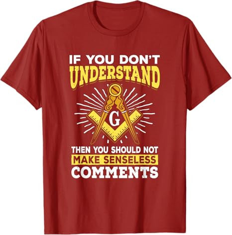 Freemason Quotes Masonry Masonic Freemasons Freemasonry T-Shirt - FUKAMASONIC
