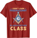 Freemasonry Design For Architects And Masons T-Shirt - FUKAMASONIC