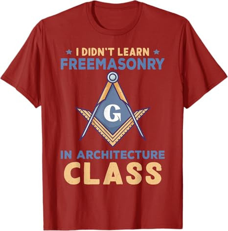 Freemasonry Design For Architects And Masons T-Shirt - FUKAMASONIC