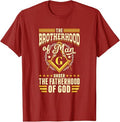Brotherhood Of Man Masonry Masonic Freemason Freemasonry T-Shirt - FUKAMASONIC