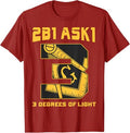 Freemason 2B1Ask1 3 Degrees Of Light Compass Square Masonic T-Shirt - FUKAMASONIC