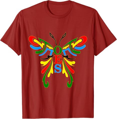OES Butterfly Color of the Eastern Star Christmas T-Shirt - FUKAMASONIC