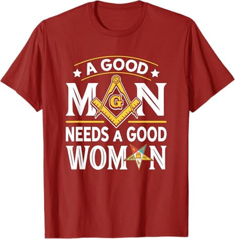Freemasons OES Woman Masonry Masonic Freemason Freemasonry T-Shirt - FUKAMASONIC