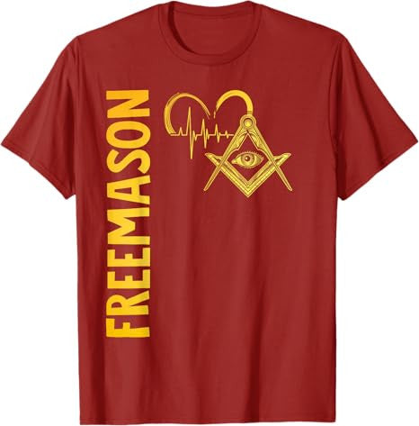 Masonic Freemasonry Fraternal Square Compass Freemasonry T-Shirt - FUKAMASONIC