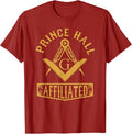 Masonic PHA Prince Hall Affiliated Square Compass Freemason T-Shirt - FUKAMASONIC