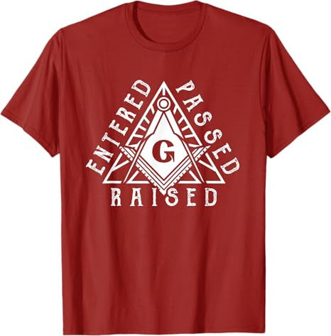 Masonic Square And Compasses Design T-Shirt - FUKAMASONIC