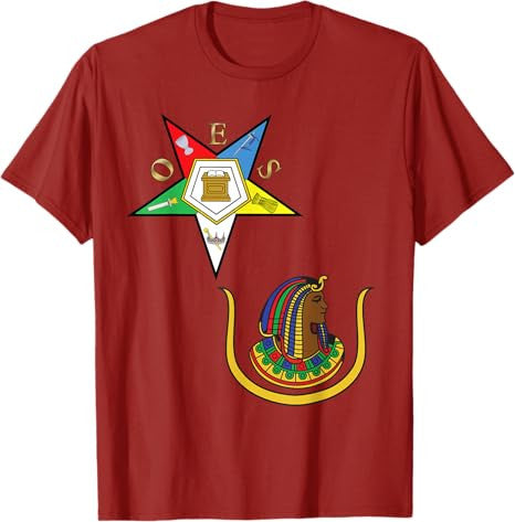 OES Daughters of Isis Split T Shirt PHA Eastern Star Tee DOI T-Shirt - FUKAMASONIC