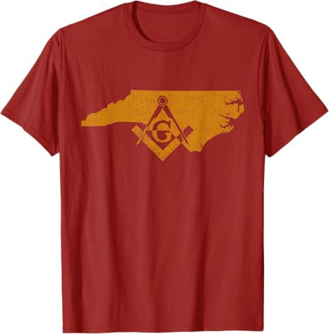 North Carolina Masons Grand Lodge Freemason Fathers Day T-Shirt - FUKAMASONIC