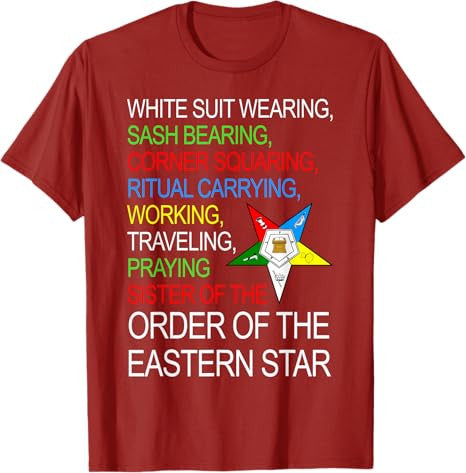 OES Sister Working Traveling Praying Thanksgiving Christmas T-Shirt - FUKAMASONIC