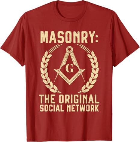 Freemason Masonic Fraternal Square and Compass T-Shirt - FUKAMASONIC