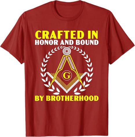 Freemason Masonic Fraternal Square & Compass Symbol T-Shirt - FUKAMASONIC