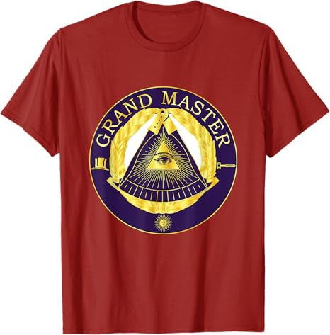 Masonic Grandmaster Master Mason Lodge Gavel Grand Freemason T-Shirt - FUKAMASONIC