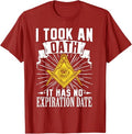 Masonic Freemasonry Fraternal Square Compass I Took An T-Shirt - FUKAMASONIC