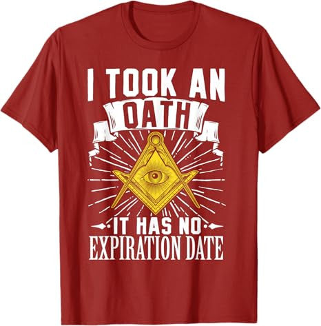 Masonic Freemasonry Fraternal Square Compass I Took An T-Shirt - FUKAMASONIC