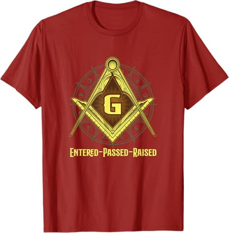 Freemasonry Freemason Conspirazy -Entered -Passed-Raised T-Shirt - FUKAMASONIC