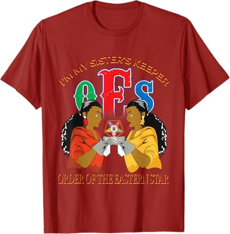 OES Sister's Keeper Eastern Star Parents Mason Christmas T-Shirt - FUKAMASONIC