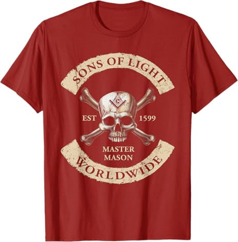 Sons Of Light Worldwide Freemasons T Shirt - FUKAMASONIC