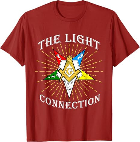 OES Masons The Light Connection Worthy Patron Parents' Day T-Shirt - FUKAMASONIC