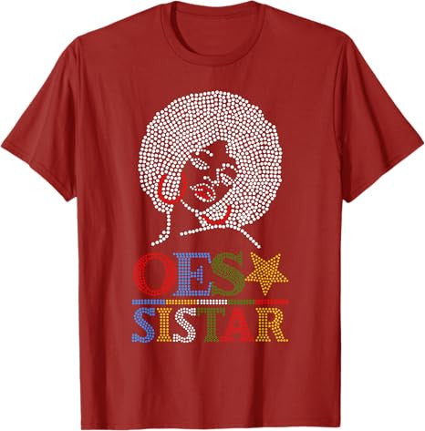 OES SiStar Dot Print Order of Eastern Star Parents' Day Gift T-Shirt - FUKAMASONIC