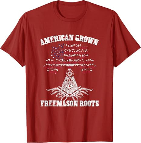 Freemason Roots Masonry Freemasonry Masonic Freemasons T-Shirt - FUKAMASONIC